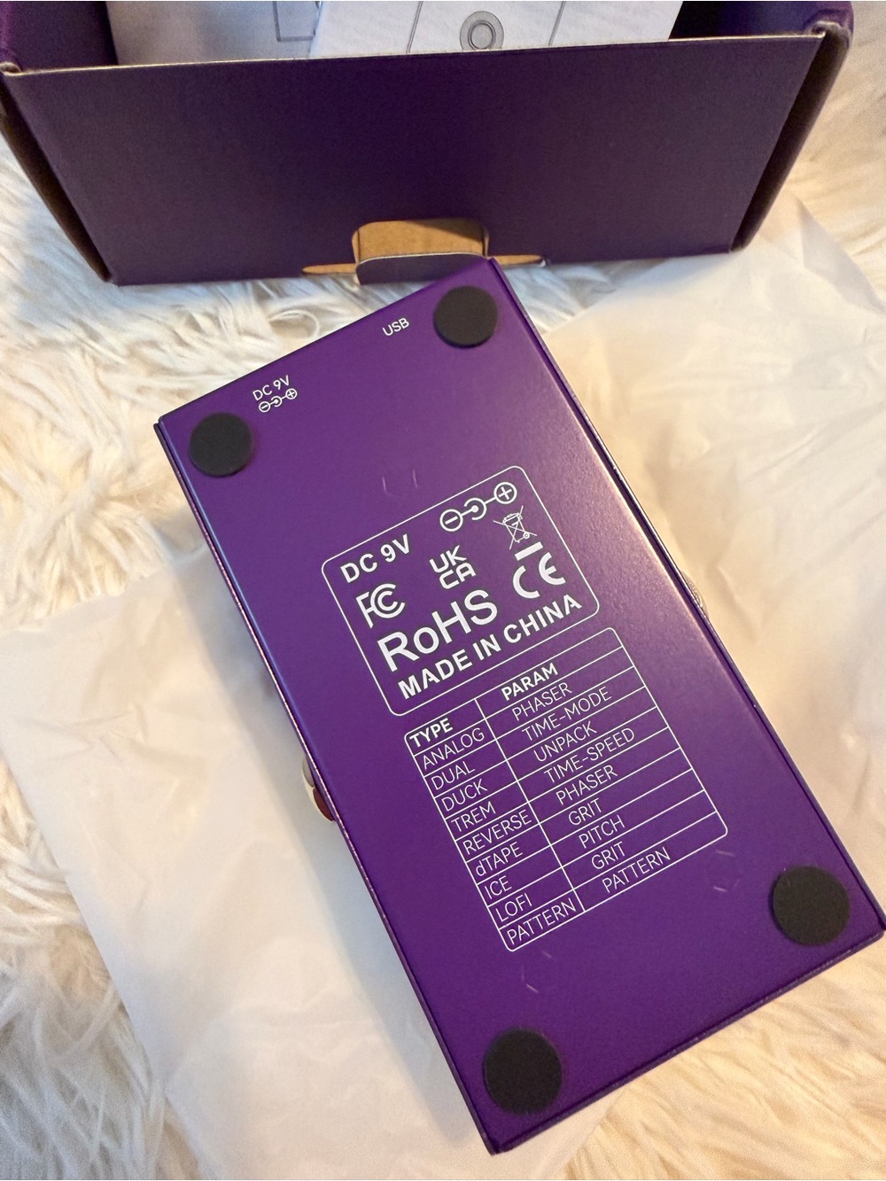ELEMENTAL M-Wave Guitar Pedal Purple, NEW - Picture 4 of 9